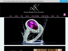 Tablet Screenshot of lauriekottkefinejewelers.com